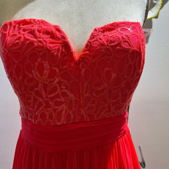 My Michelle Dress junior neon coral - Picture 2 of 3